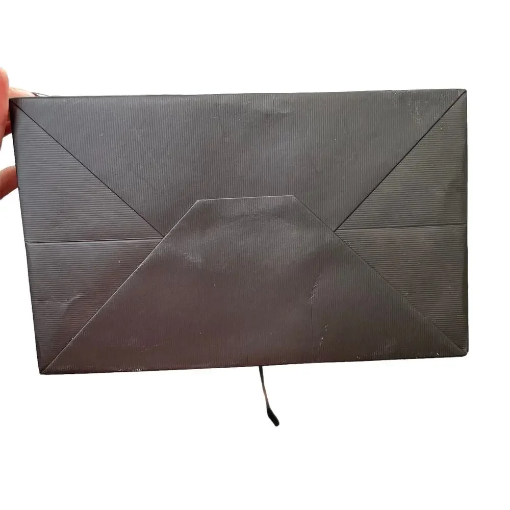 Gucci Shopping Bag Paper White Black 15”x9”x5.5” Shoe Size Empty